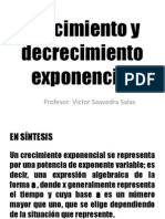 Crecimiento y decrecimiento exponencial: potencias, tablas y gráficos