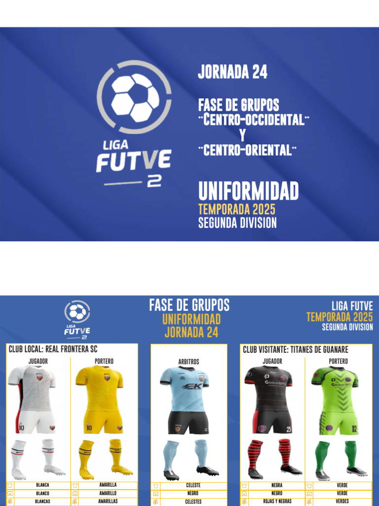 Liga FUTVE 2: Tabla Temporada 2025 | PDF | Arco iris | Asociación de Futbol