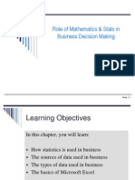 CH 01 Role of Stats & Maths