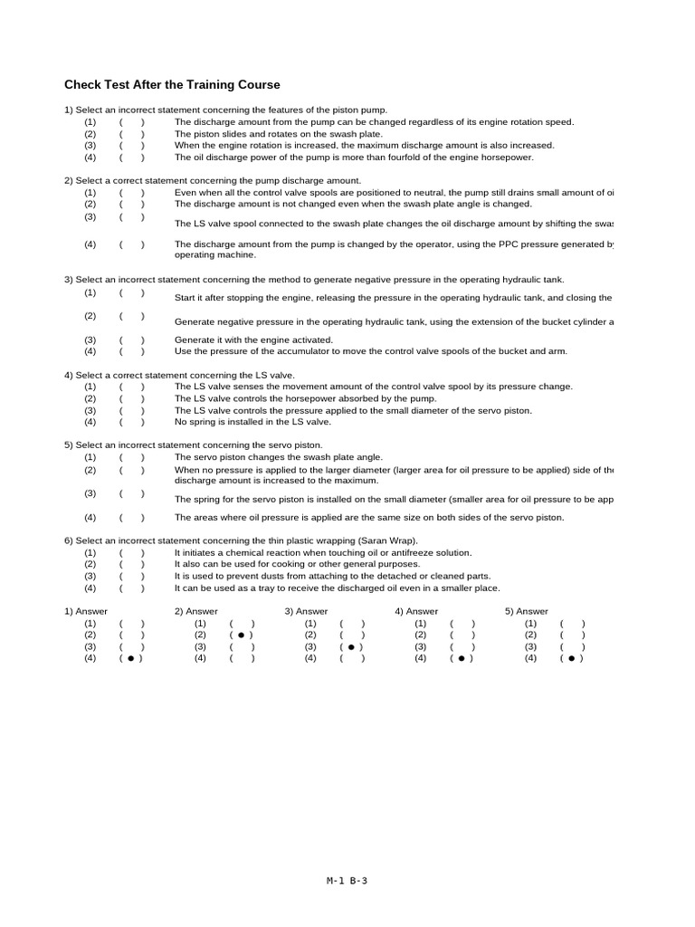 Hydraulic Pump and Motor Test Guide | PDF | Valve | Pump