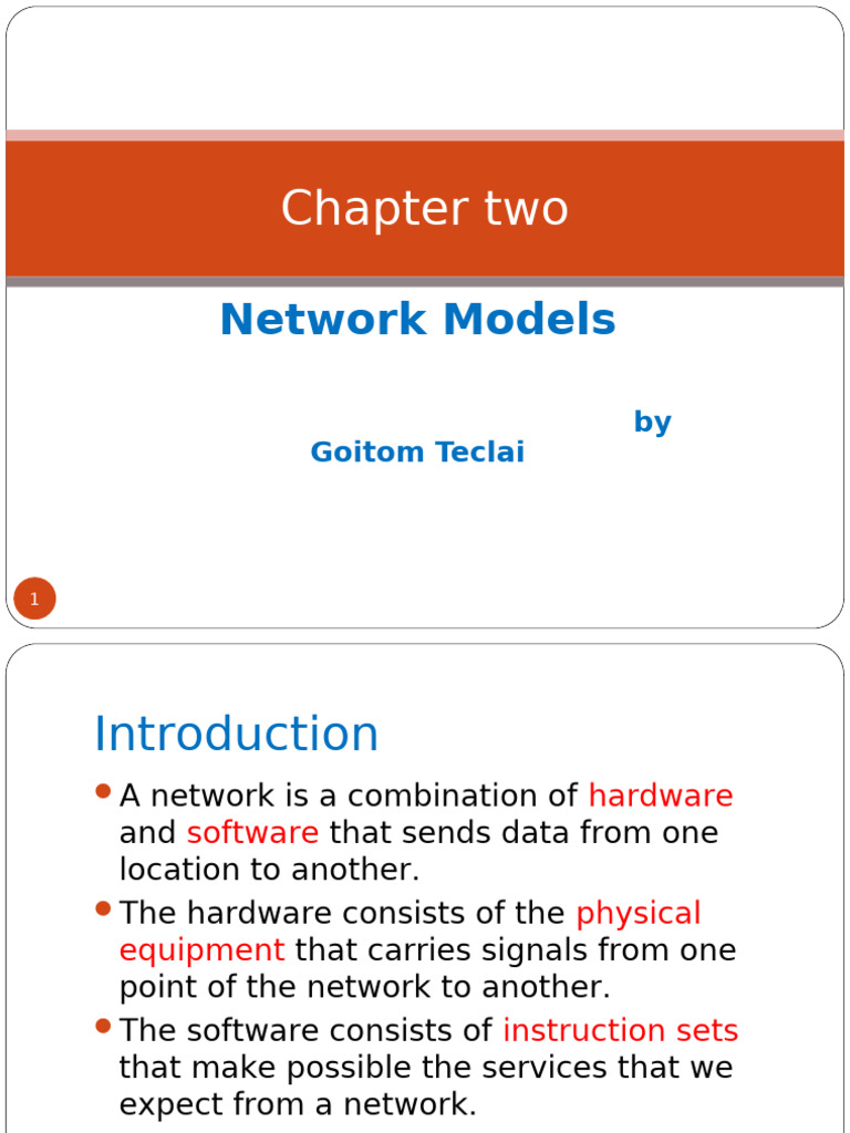 Chapter Two - Network Models2 | PDF | Internet Protocol Suite | Osi Model