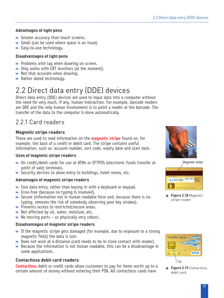 Overview of Direct Data Entry Devices | PDF | Printer (Computing) | Qr Code
