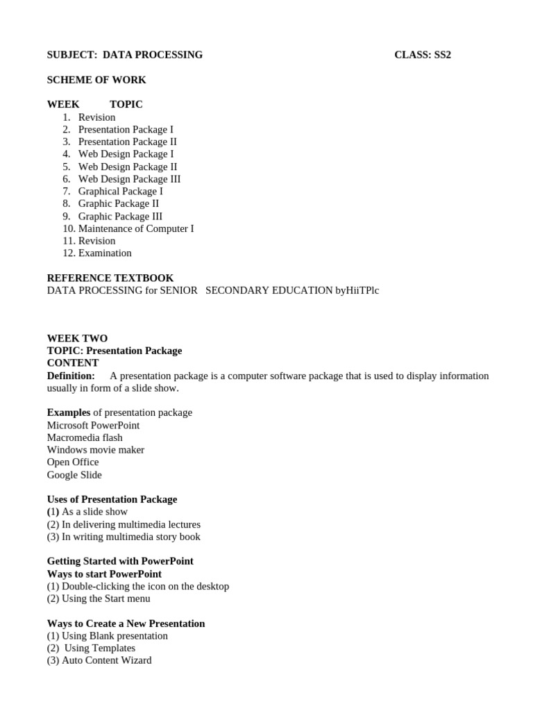 Students' Note DP 3rd Term SS 2 Hum, 2025 | PDF | World Wide Web ...