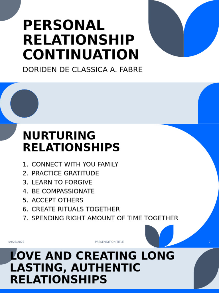 Nurturing Healthy Relationships Guide | PDF