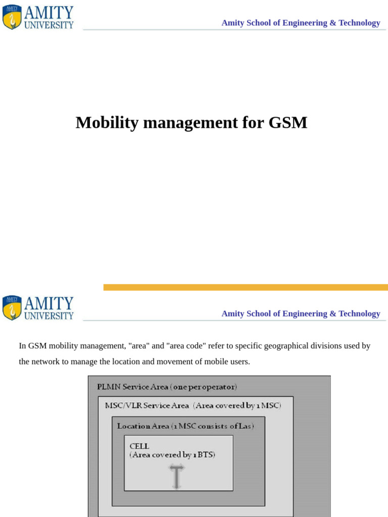 GSM Mobility Management Overview | PDF | Computing | Electronics