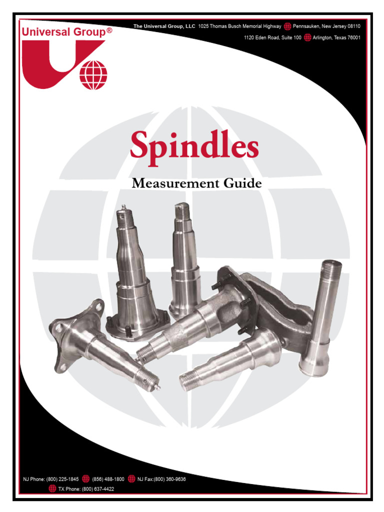 Spindle Measurement Guide for Universal Group | PDF | Axle | Automotive ...