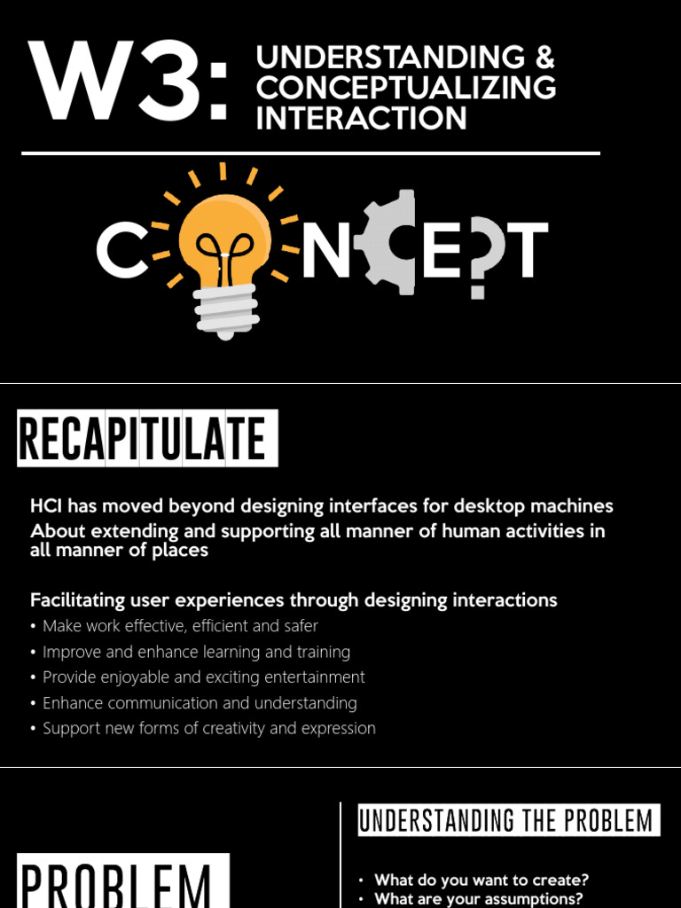 Interaction Design Concepts Explained | PDF | Conceptual Model ...