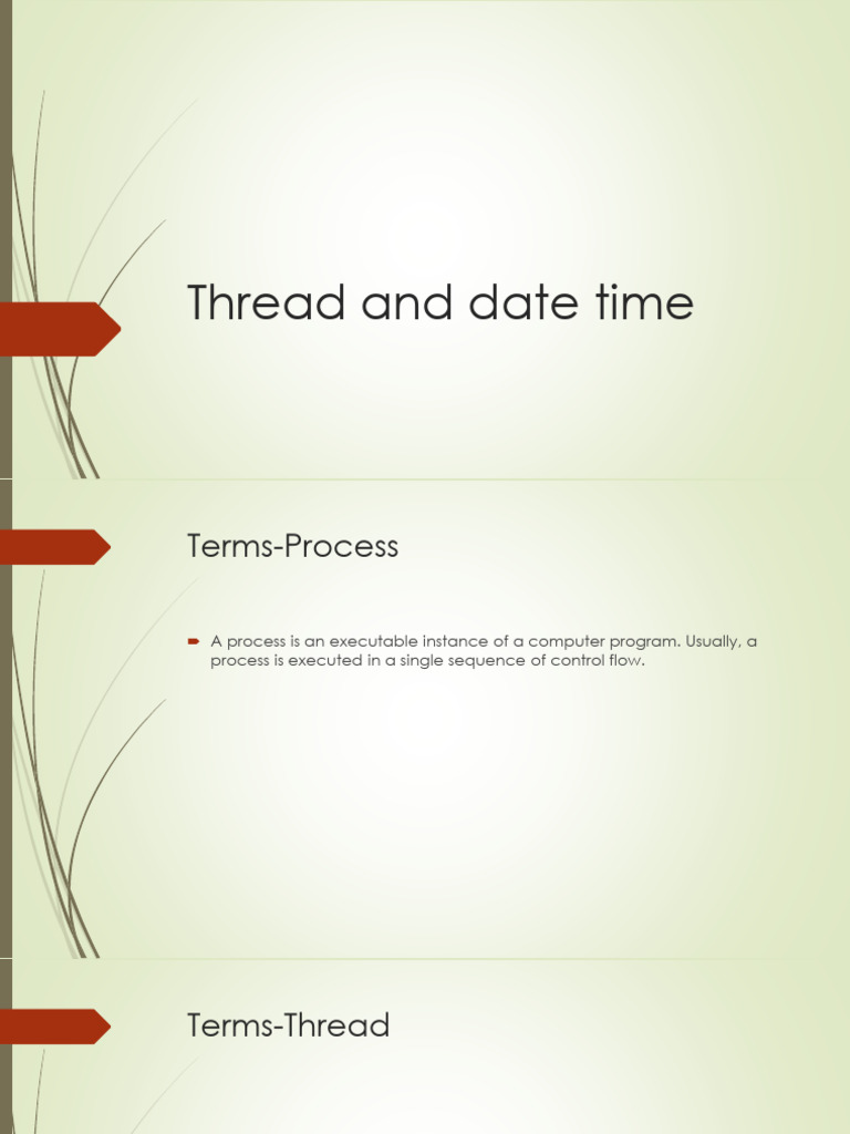Python Threading and DateTime Overview | PDF | Process (Computing ...
