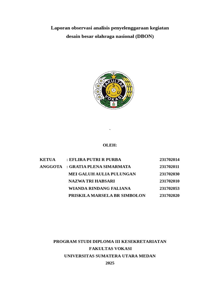 Laporan Dbon | PDF