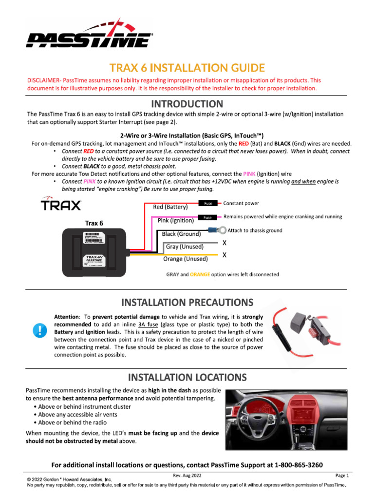 TRAX 6 Install | PDF