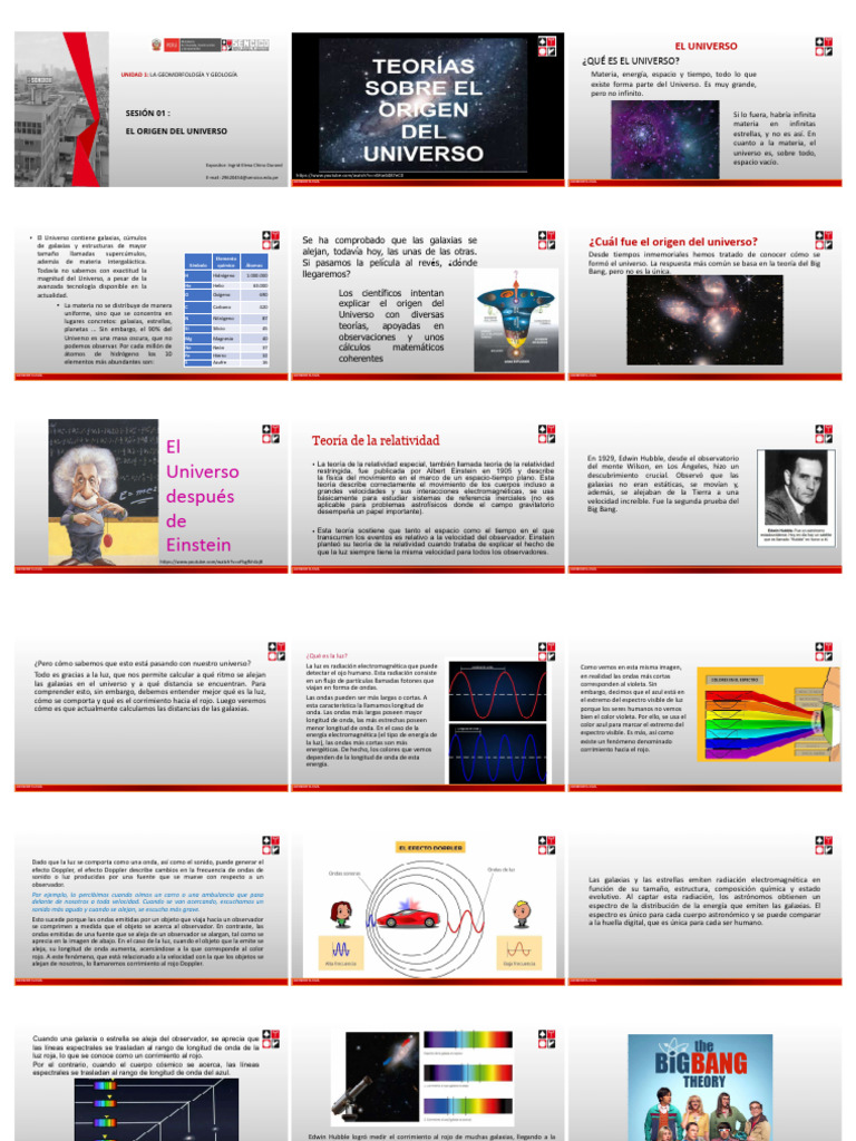 Origen del Universo y Teoría del Big Bang | PDF | Espectro ...