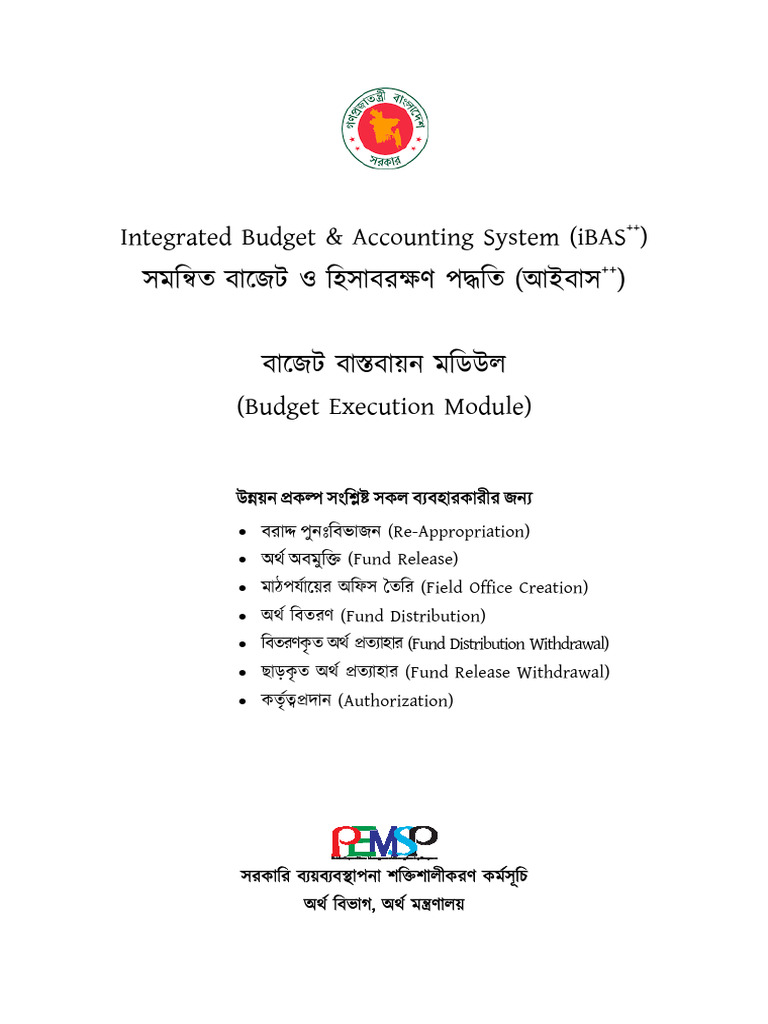 Integrated Budget Accounting System Guide | PDF | Computing