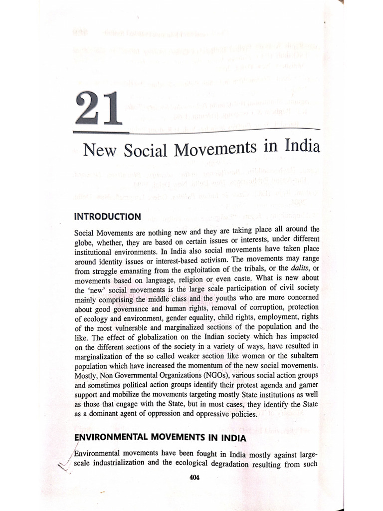 Social Movements - 1 | PDF