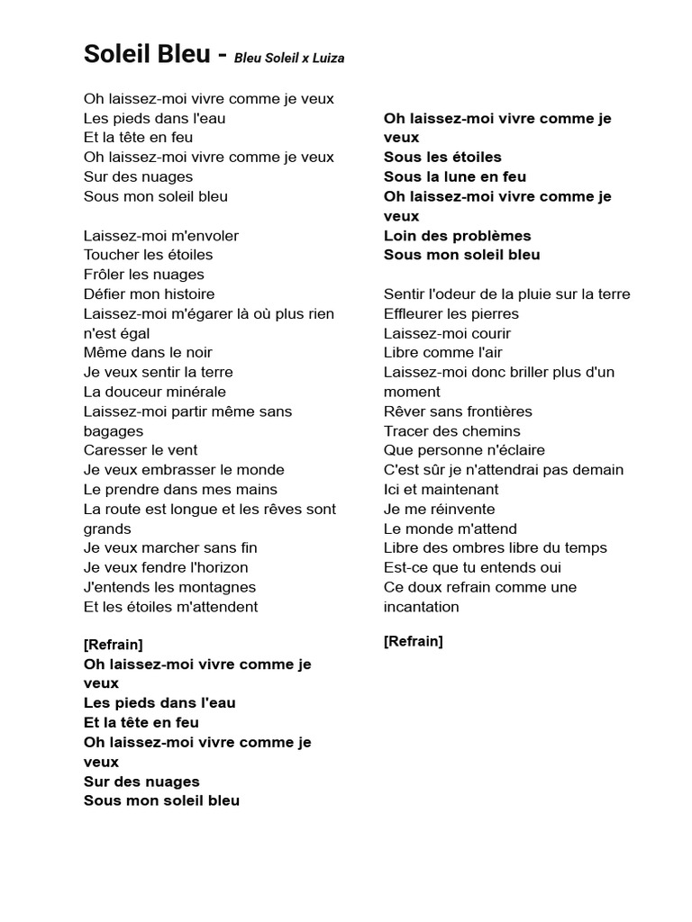 Paroles de 