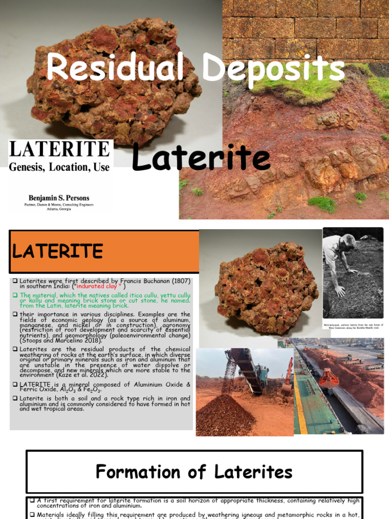 Residual Deposits-Laterites | PDF | Ore | Weathering
