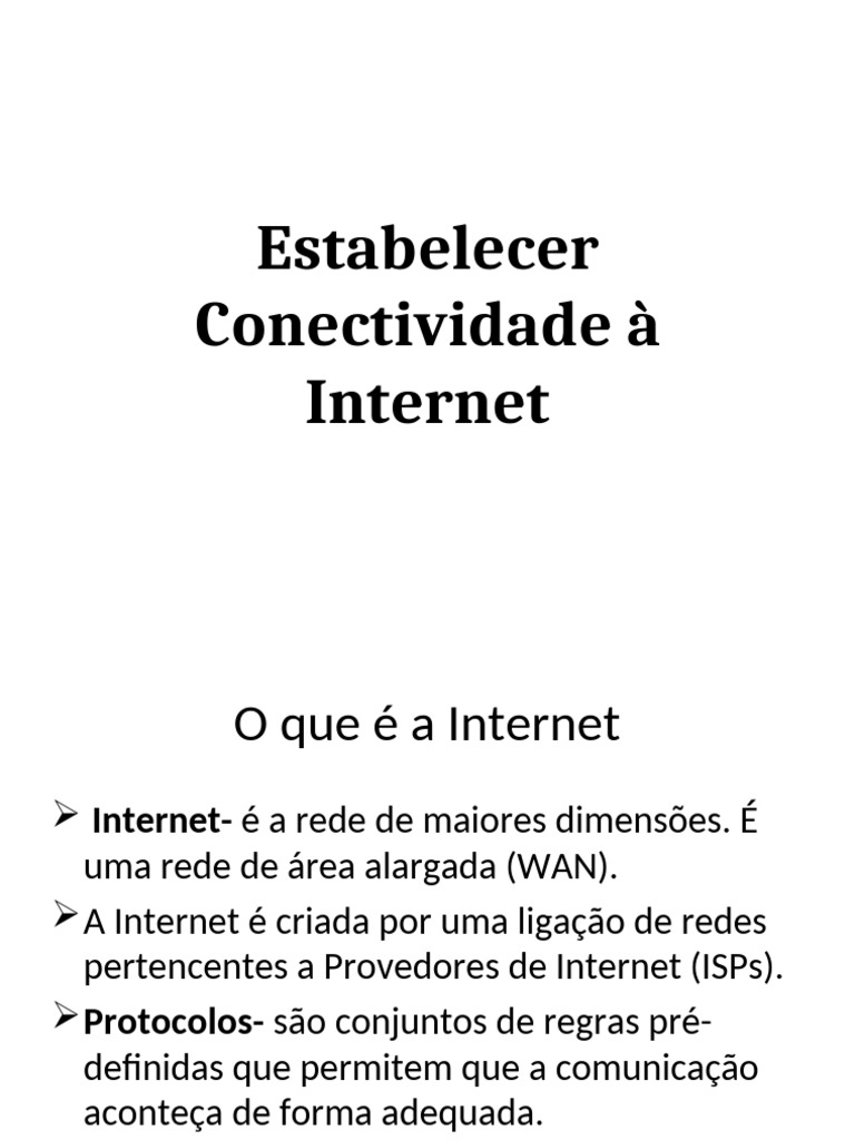 Conectividade e Protocolos da Internet | PDF | Modelo OSI | Suíte de ...