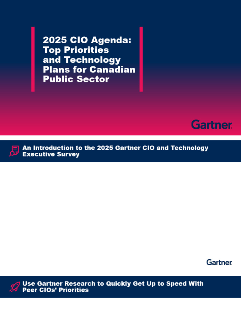 2025 Cio Agenda Top Priorities and Technology Plans For Canadian Public ...