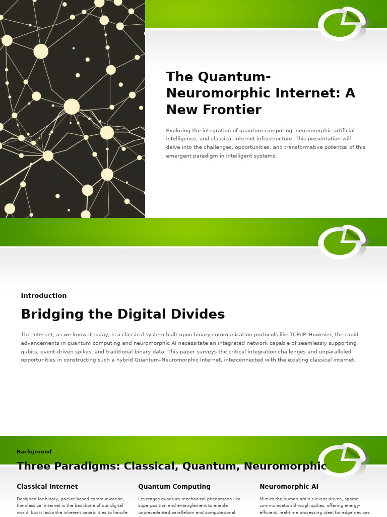 The Quantum Neuromorphic Internet A New Frontier | PDF | Quantum ...