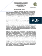 Evolución Histórica de La Psicología Del Trabajo