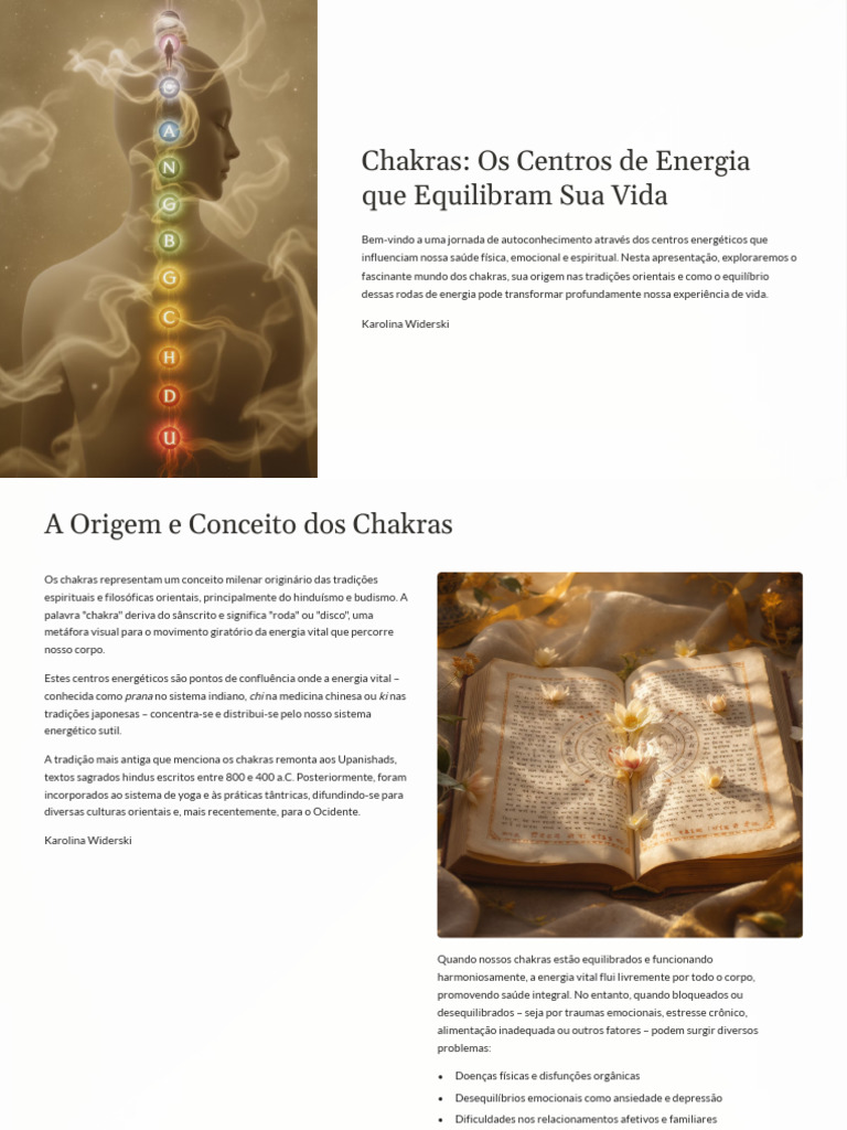 Chakras: Equilíbrio e Energia Vital | PDF | Chacra | Amor