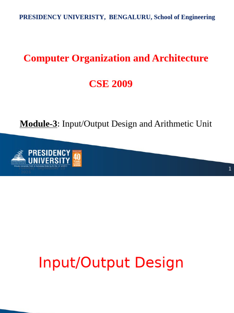 I/O Design and Architecture Overview | PDF | Input/Output | Central ...