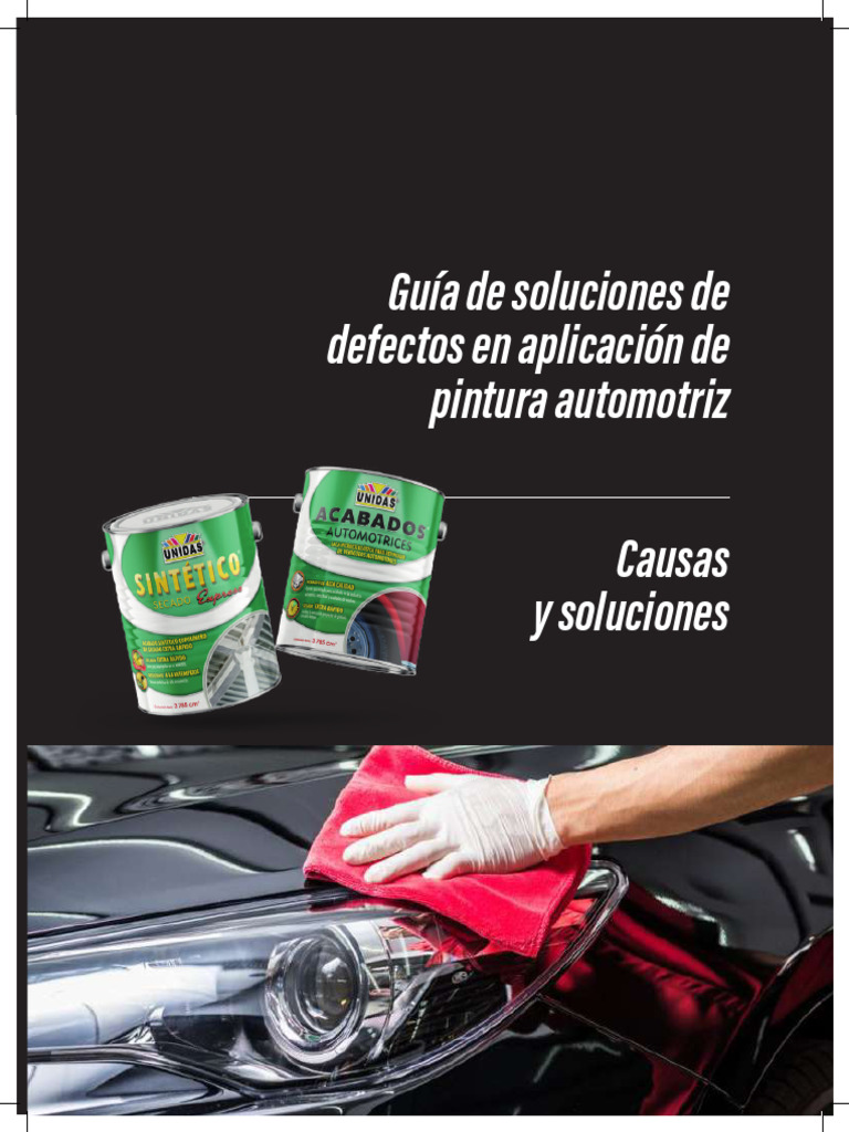 Guia de Soluciones de Defectos en Aplicacion de Pintura Automotriz
