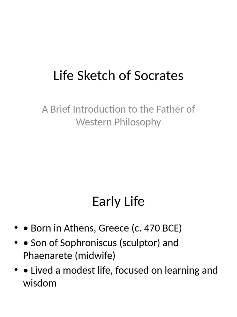 Life Sketch of Socrates | PDF