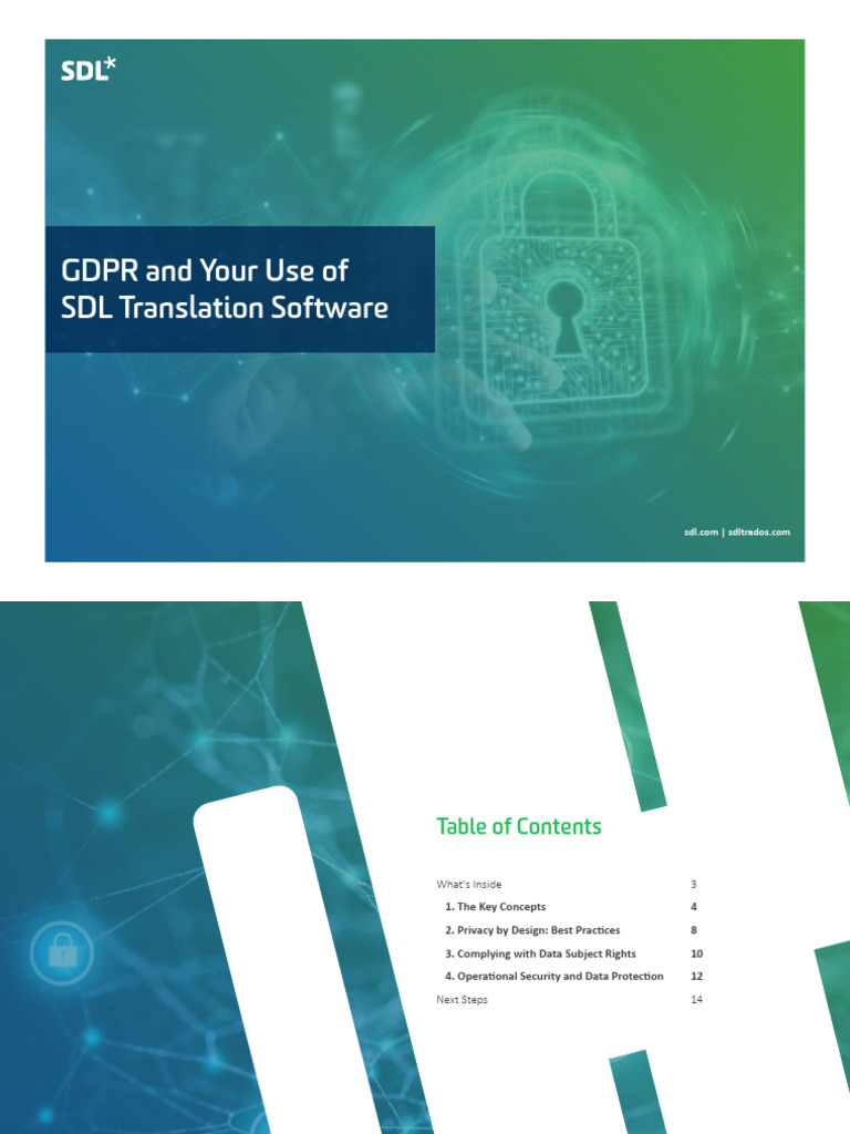 GDPR Compliance in SDL Software | PDF | Computer Security | Security