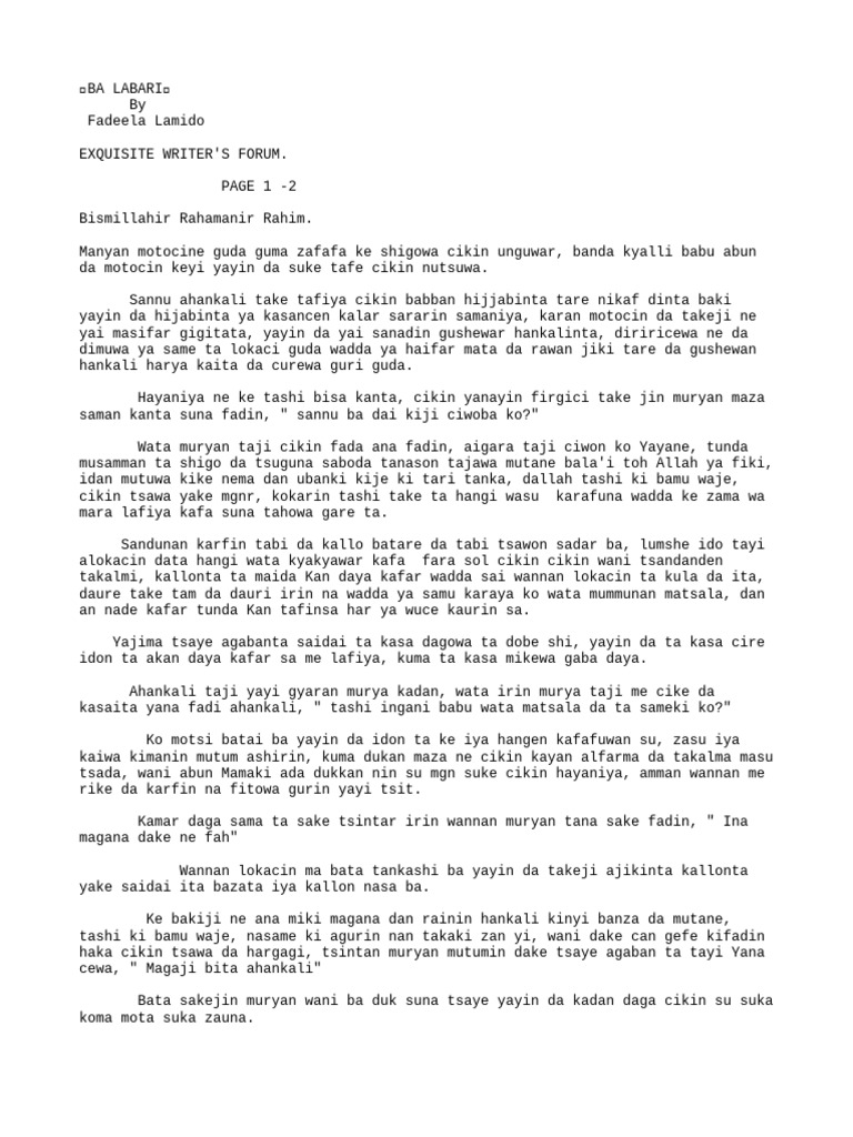 Ba Labari | PDF