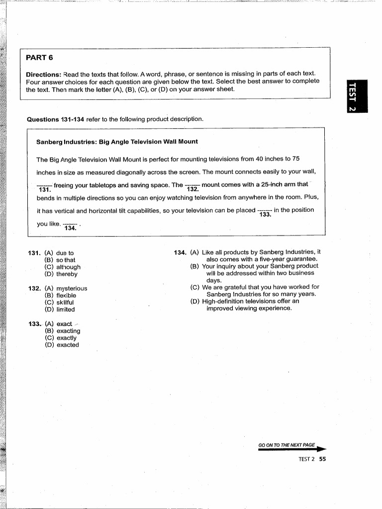 Part 6 Test 2 RC Ets2023 | PDF
