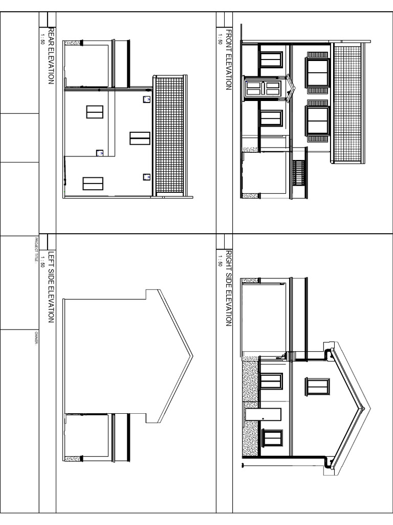 Architectural Elevation Drawings | PDF