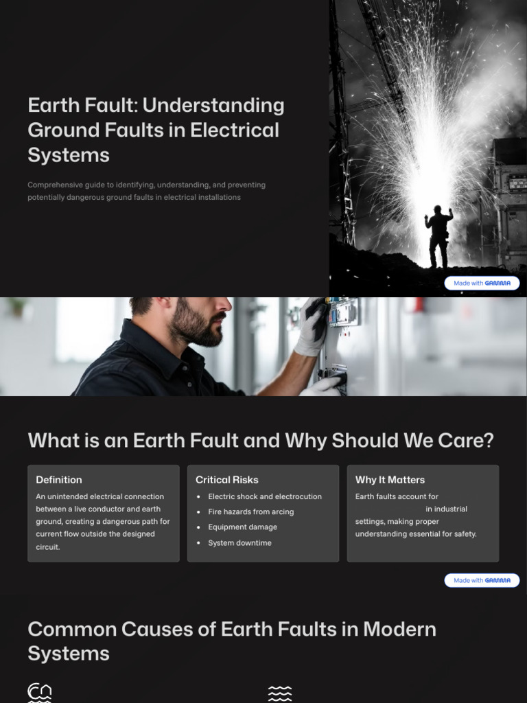 Understanding Earth Faults in Electrical Systems | PDF | Electrical ...