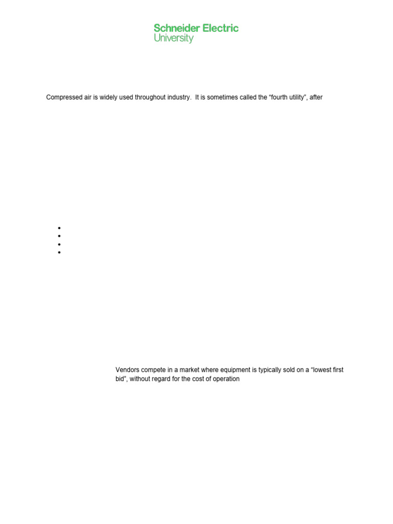 Introduction to Compressed Air Systems | PDF | Energy Technology ...