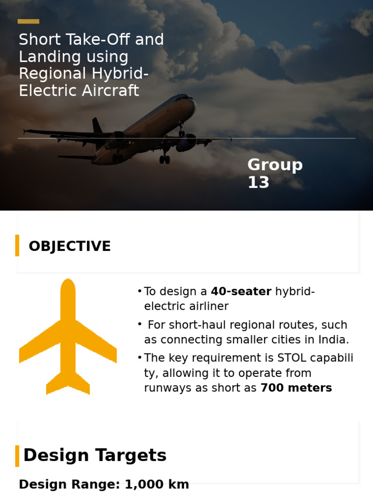 Hybrid-Electric STOL Aircraft Design | PDF | Aircraft | Flight