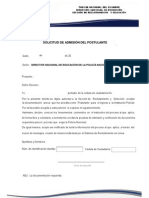 Formulario Admision 2012