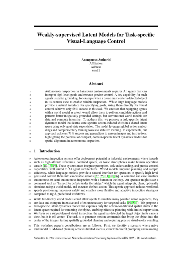 Task-Specific Latent Models for Visual Control | PDF | Artificial ...