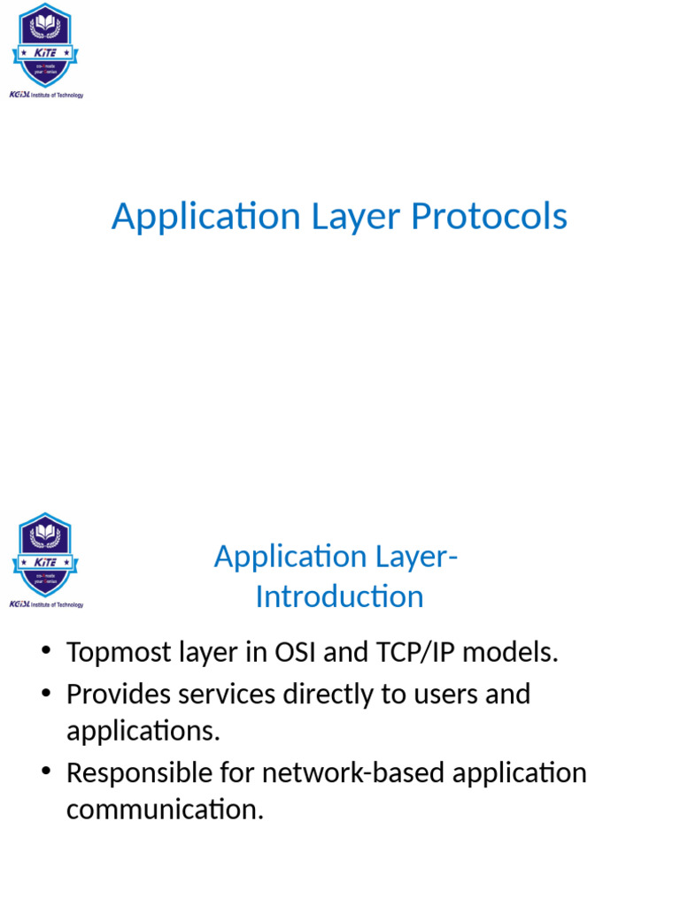 Application Layer Protocols | PDF | Domain Name System | Internet ...