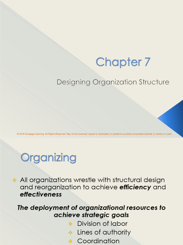 Designing Effective Organization Structure | PDF | Business | Social ...