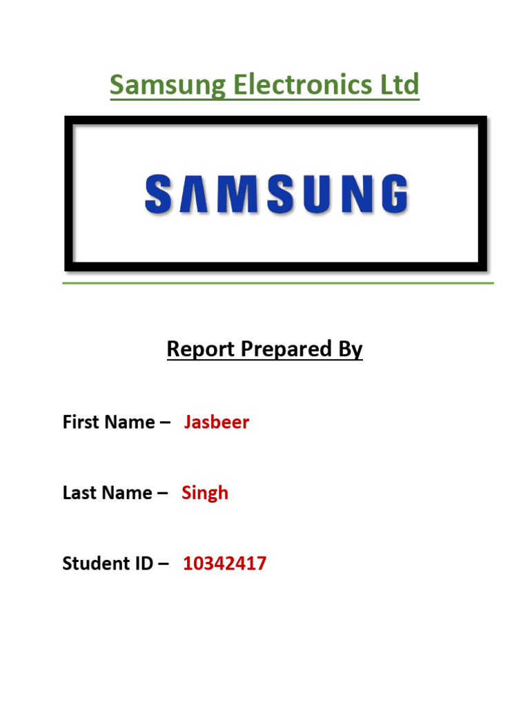 Overview of Samsung Electronics' Culture | PDF