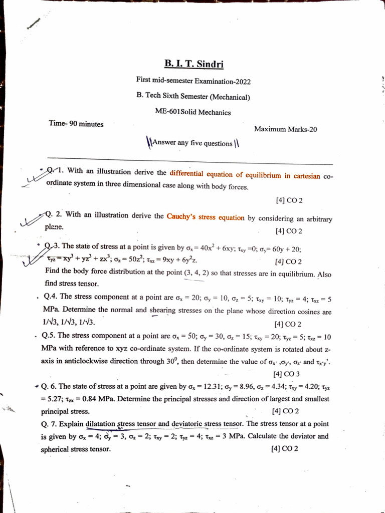 Mid Sem 1 2022 | PDF