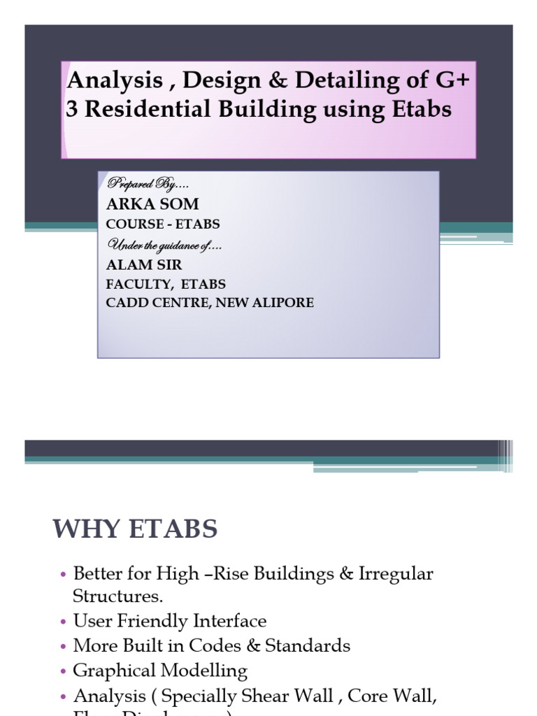 ETABS Project - Arka Som | PDF