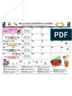 Goodwill's May Retail Calendar