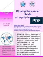 Closing The Cancer Divide: An Equity Imperative