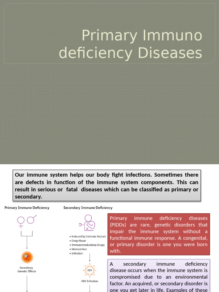 Understanding Primary Immunodeficiency Diseases | PDF ...
