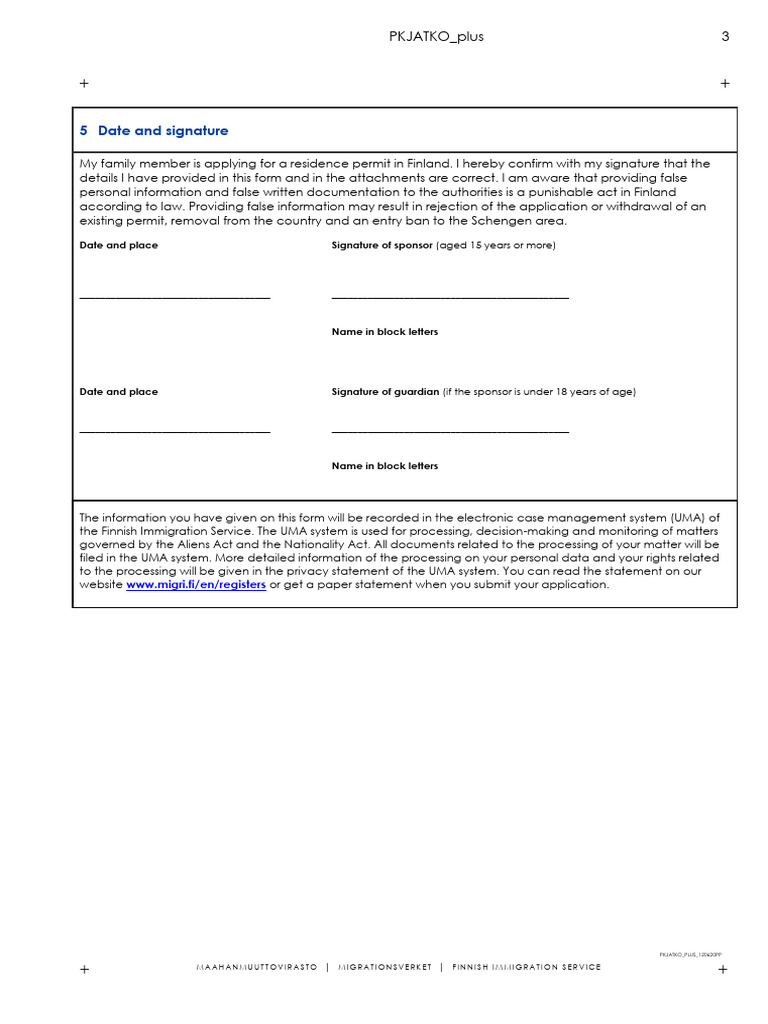 Residence Permit Application Confirmation | PDF
