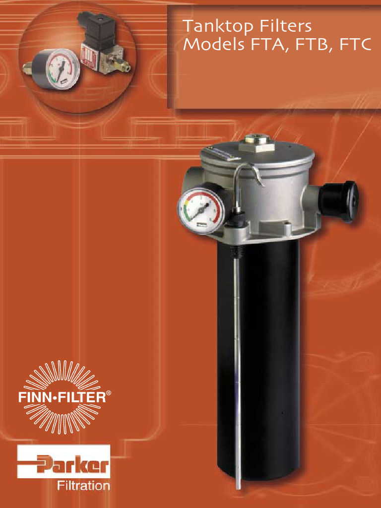 Tank Top Filters FTA, FTB, FTC Overview | PDF | Valve | Pressure ...