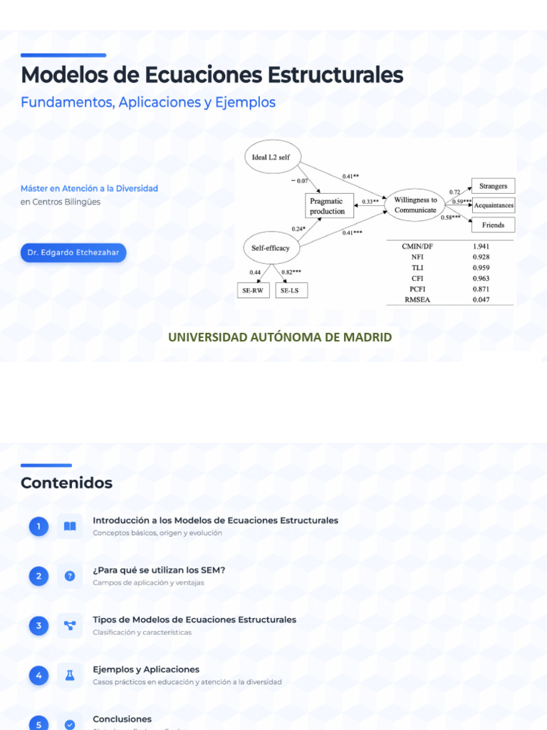 Modelos de Ecuaciones Estructurales (SEM) | PDF