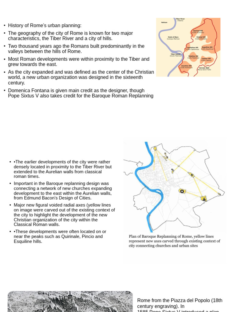 Rome's Urban Planning Evolution | PDF