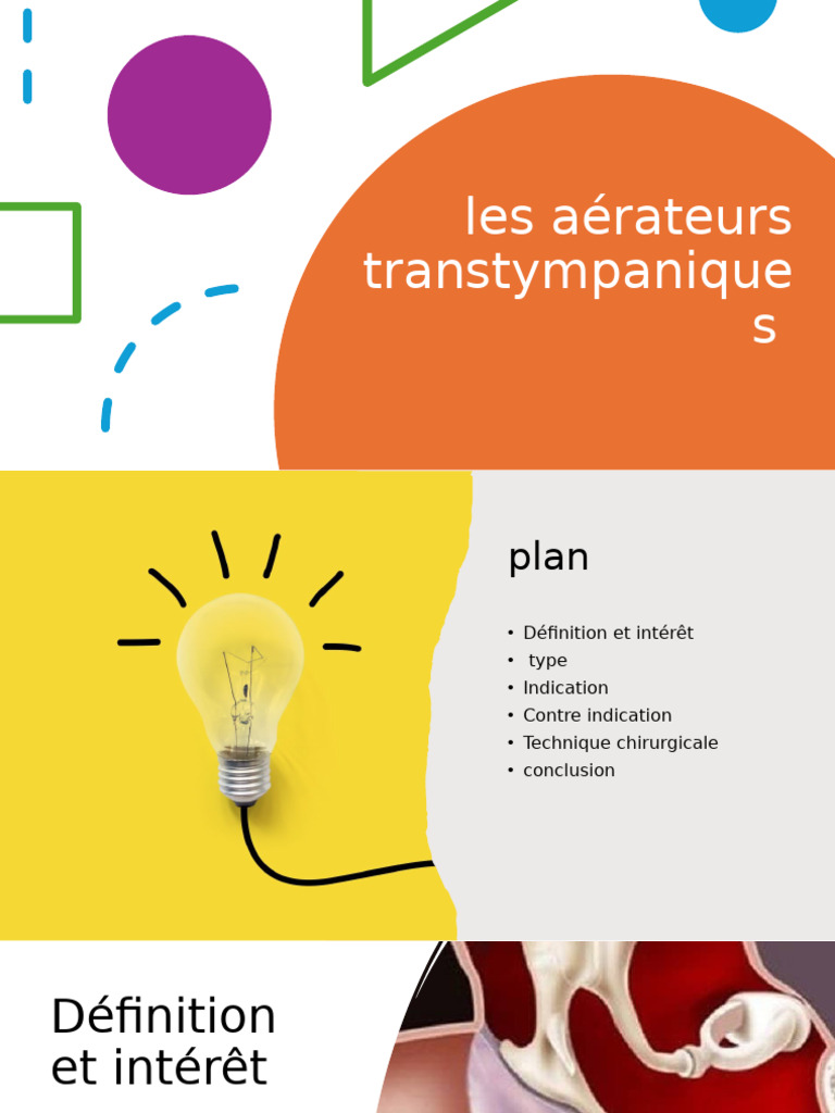 Aérateurs transtympaniques : Indications et techniques | PDF ...