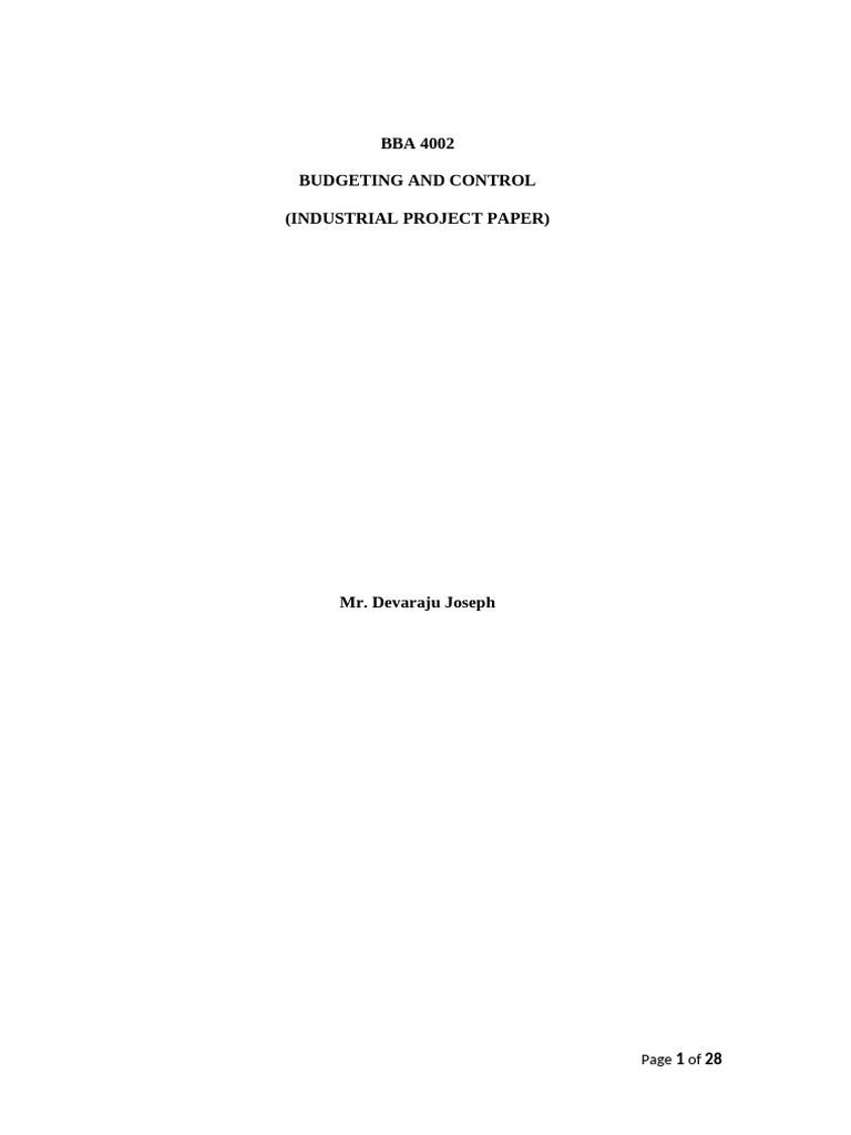 Budgeting and Control | PDF | Budget | Expense